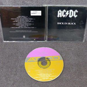 AC/DC Back In Black CD BMG Direct Marketing Club Edition Atco D105828 1980 Rock